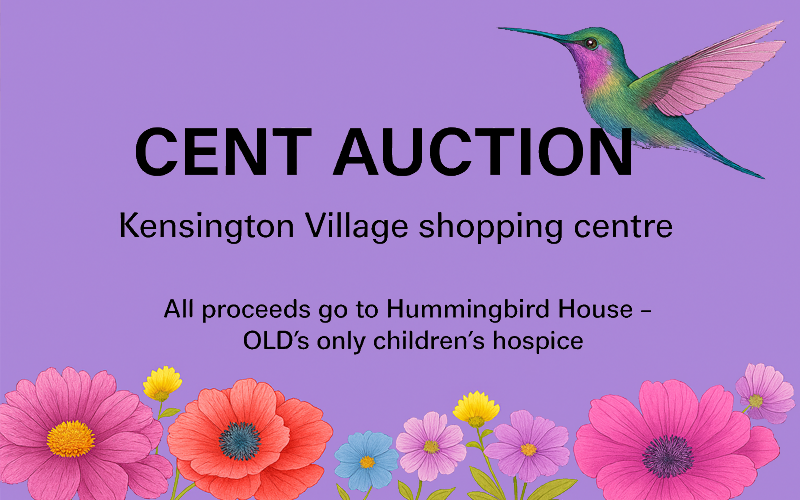 Cent auction poster from Coles Bray Park